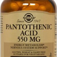 SOLGAR Pantothenic Vitamin B5 550mg 50 capsules