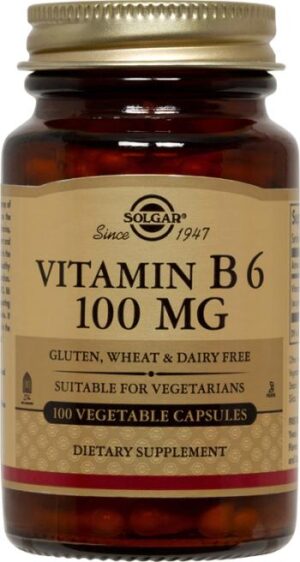 SOLGAR Vitamin B6 100mg 100 capsules