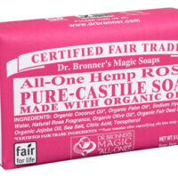 DR BRONNER ROSE BAR SOAP 140g
