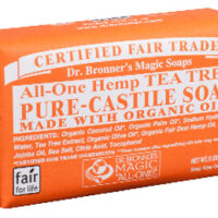 DR BRONNER TEA TREE BAR SOAP 140g
