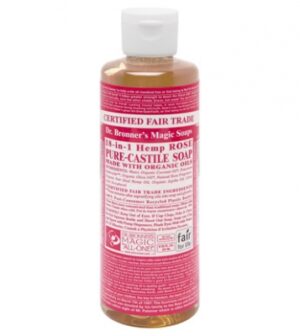 DR BRONNER ROSE OIL LIQ SOAP 236ml