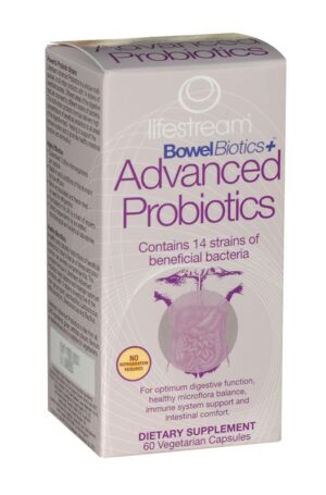 LifeStream Bowel Biotics+ Advanced Probiotic 60 vegetarian capsules