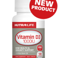 NutraLife Vitamin D3 1000IU 120