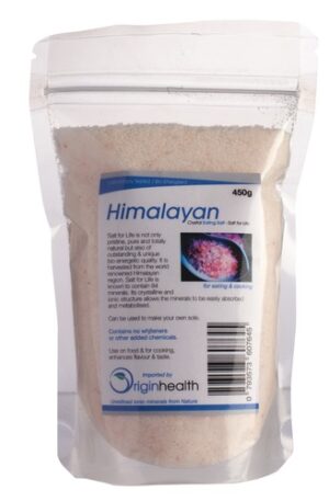 Origin Health Himalayan Salt Fine/ Coarse 450g
