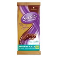 Sweet William SWEET AS RICE CRACKLE CHOC BAR 100g