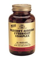 SOLGAR Bilberry Ginkgo Eyebright 60 Capsules