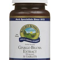 Nature's Sunshine Ginkgo Biloba Extract 30 tablets