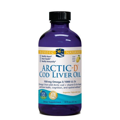 Nordic Naturals ARCTIC-D Cod Liver Oil Lemon 237ml