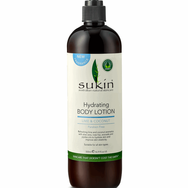 SUKIN Hydrating Body Lotion Lime & Coconut 500ml
