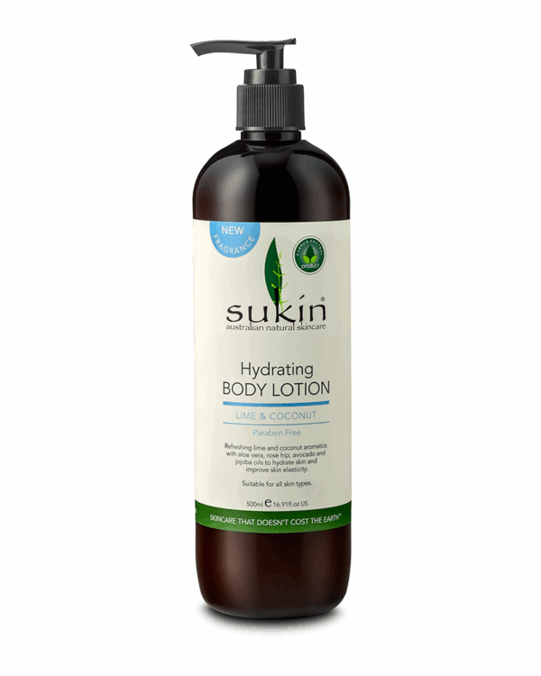 SUKIN Hydrating Body Lotion Lime & Coconut 500ml