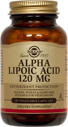SOLGAR Alpha Lipoic Acid 120mg Vegetable 50capsules