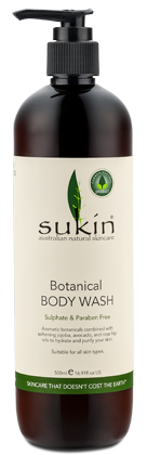 SUKIN BOTANICAL BODY WASH 500ml