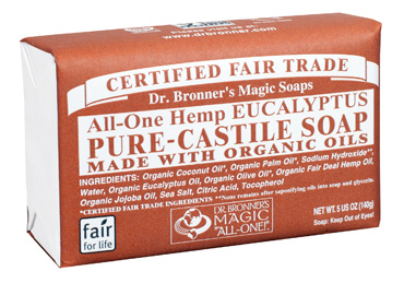 DR BRONNER EUCALYPTUS BAR SOAP 140g