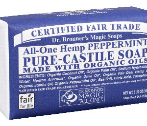 DR BRONNER PEPPERMINT BAR SOAP 140g