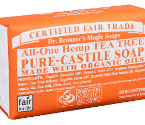 DR BRONNER TEA TREE BAR SOAP 140g