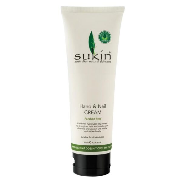 SUKIN HAND & NAIL CREAM TUBE 125ML