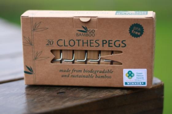 Go Bamboo clothes pegs